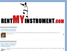 Tablet Screenshot of blog.rentmyinstrument.com